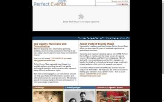 Perfect Events of Clive website