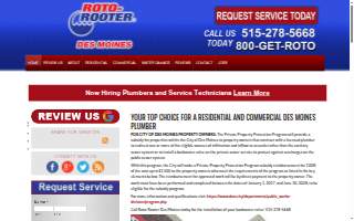 Roto-Rooter Des Moines website