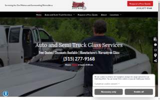 Scott's Auto Glass website