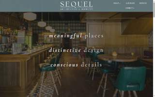 Sequel Architecture + Interiors website