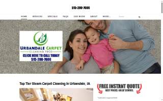 Urbandale Carpet Cleaning Pros website