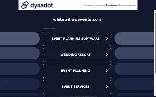 White Willow Events website