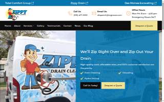 Zippy Drain of Urbandale website