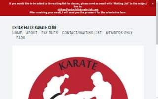 Cedar Falls Karate Club website