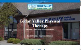 Cedar Valley Physical Therapy website