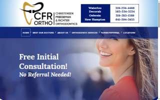 Christensen, Freeseman & Richter Orthodontics website