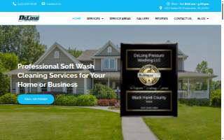 DeLong Pressure Washing LLC website