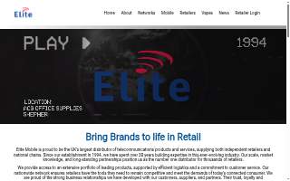 Elite Mobile website