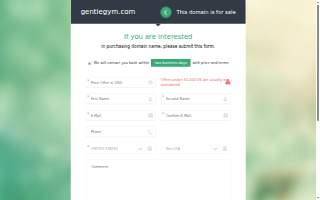 gentleGYM website