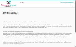 Happy Dogs website