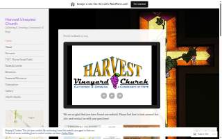 Harvest Vineyard Church website
