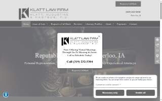 Klatt Law Firm, P.C. website