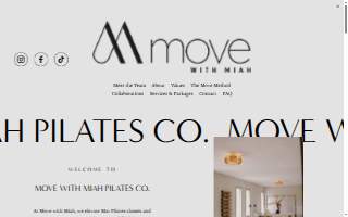 Move with Miah Pilates Co. website