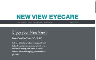 New View Family Eyecare website