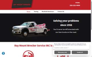 Ray Mount Wrecker Service website
