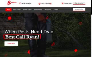 Ryan Exterminating of Waterloo website