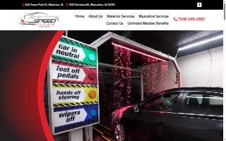 Speed Clean Car Wash website