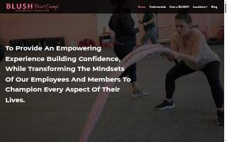 BLUSH Boot Camp website