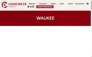 Concrete PolyFix of Waukee website