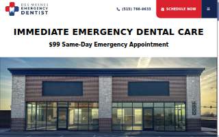 Des Moines Emergency Dentist website
