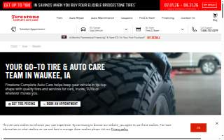 Firestone Complete Auto Care of Waukee website