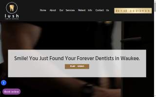 Lush Family Dental website