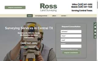 Ross Land Surveying Inc website