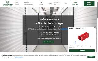 Waukee Storage website