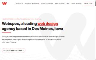Webspec website