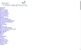 Kaiser-Corson Funeral Home website