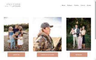 Kylie Steege Photography website