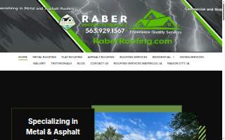 Raber Roofing Systems LLC of Waverly website