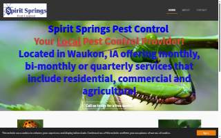 Spirit Springs Pest Control website