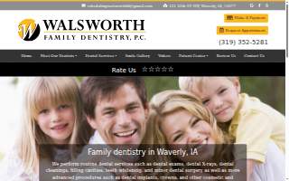 Walsworth Family Dentistry, P.C. website