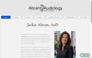 Abram Audiology website