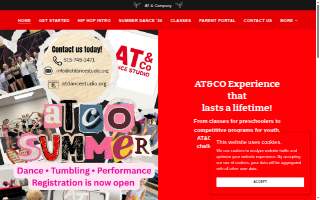 AT&CO Dance Studio website