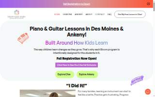 Bloom Music Studio website