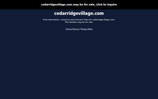 Cedar Ridge Village website