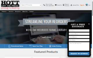 Commercial Printer website