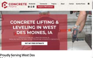 Concrete PolyFix of West Des Moines website