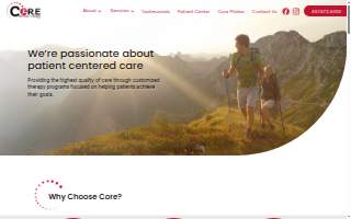 CORE Physical Therapy website