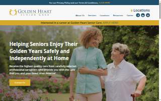 Golden Heart Senior Care website