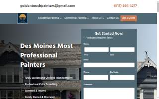 Golden Touch Painters website