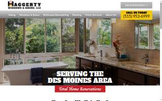 Haggerty Windows & Siding website