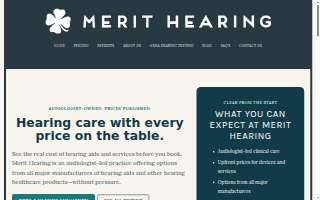 Merit Hearing website