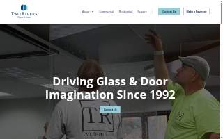 Two Rivers Glass & Door website