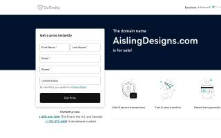 Aisling Designs website