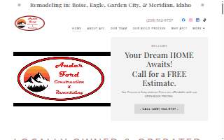Ander Ford Construction & Remodeling website