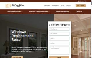 Boise Custom Windows of Mountain Home website