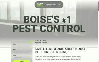 Boise Pest Control website